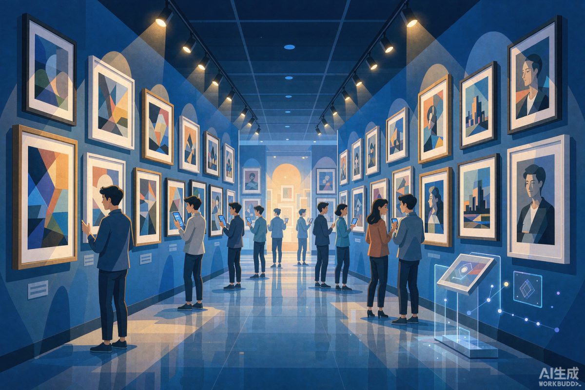 作品展厅四大展位全面开放：拇指形象 · 品牌LOGO · 数风流 · 客户自荐